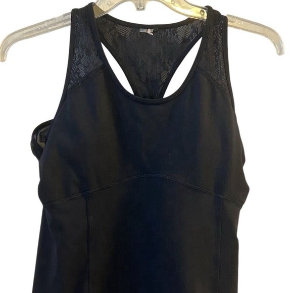 Calia Women's Black Lace Racerback Tank Top Casual Summer - Picture 2 of 10